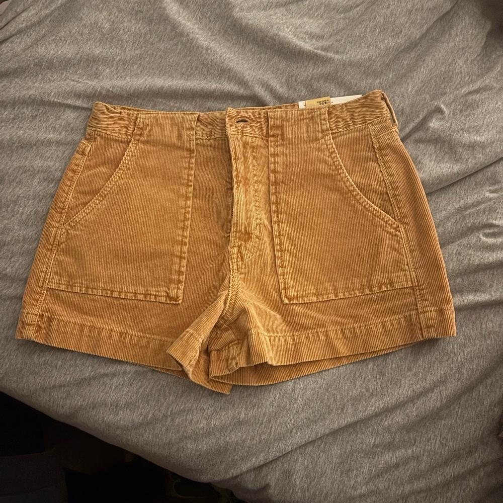 American Eagle Outfitters High Waist Tan Shorts